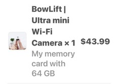 Bowlift Ultra Mini Camera With 64 GB Memory Card