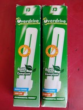 Lot of 2 CFL 4-pin Overdrive G24q-1 Compact Fluorescent Bulbs 13W