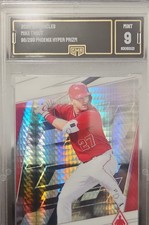 2020 Panini Chronicles Phoenix Hyper Prizm #9 Mike Trout GMA Mint 9-Angels /299
