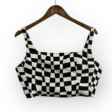 Checkered Crop Tank Medium HYFVE Race Check