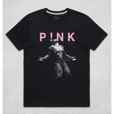 P!NK PINK 2023 Summer Carnival Trustfall Tour T-Shirt Black Size XL Merch NEW