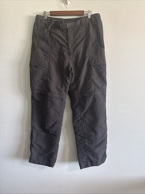 The North Face Men s L Convertible Hiking Trousers Gray Zip Off Cargo Belted