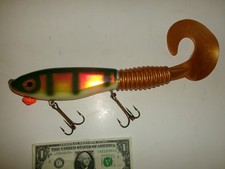 15" Phantom 6-1/2" Body Hard Head Magnum Musky Jerkbait Lure - Used*