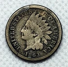 1863 Indian Head Cent 1C Coin - #2