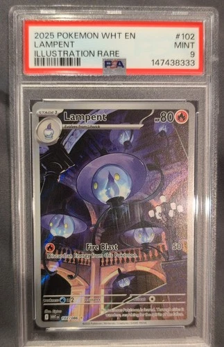 Lampent 102/086 Sv: White Flare Holo PSA 9