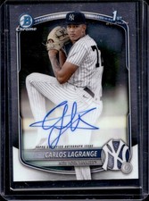 2025 Bowman Chrome Carlos Lagrange Auto 1st Prospect #CPA-CL Yankees