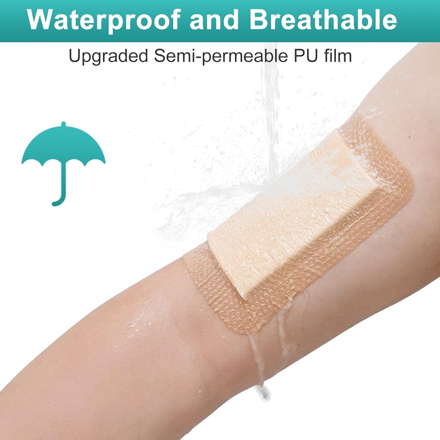 Silicone Foam Dressing 4“ x 4” with Adhesive Border,10 Packs Waterproof Silicone