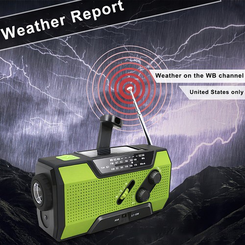 20000mAh Wind Up Solar Radio Hand Crank Emergency FM/AM USB Charger LED Torch AU - Picture 12 of 16