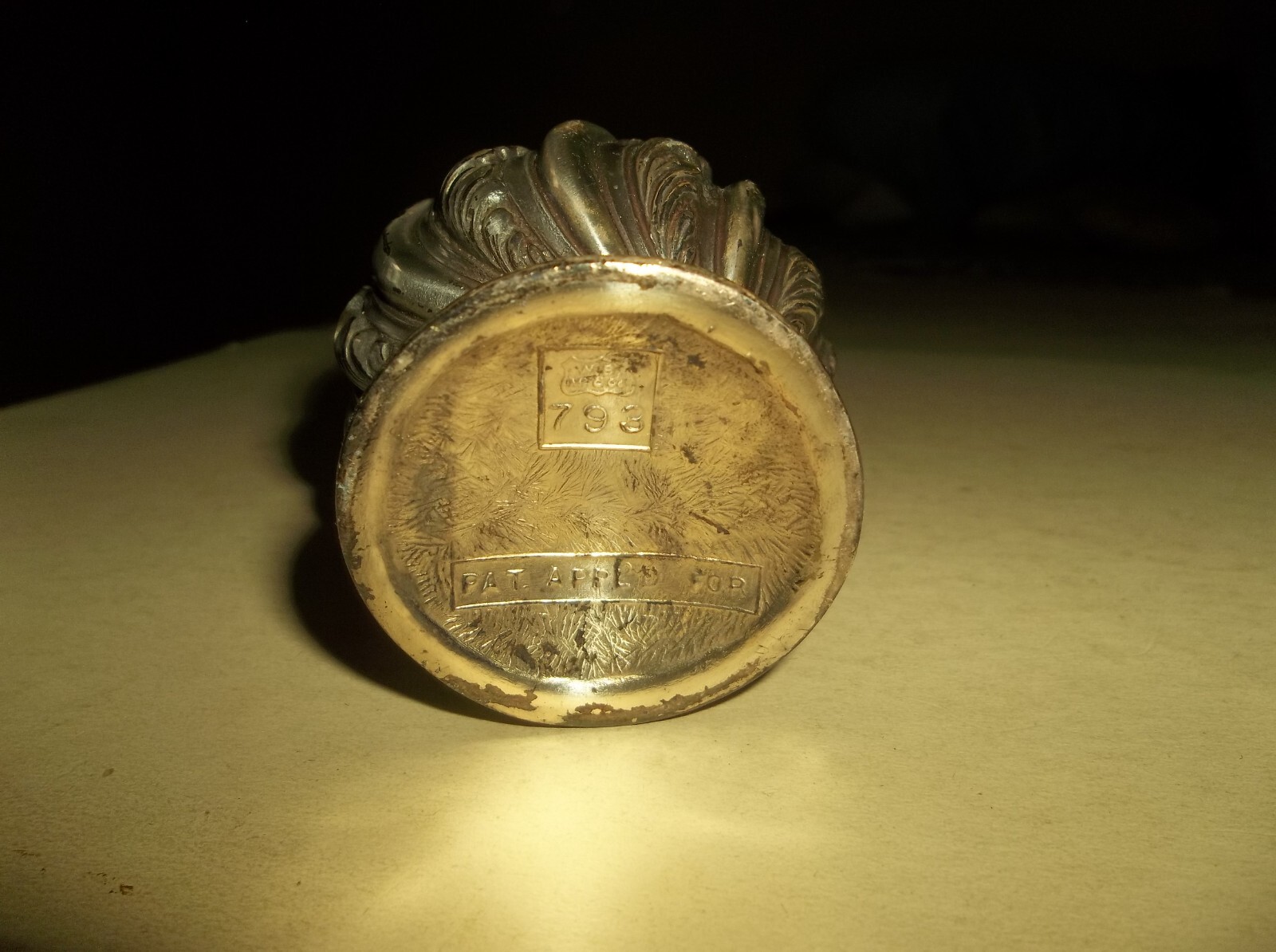 Vtg WB Weidlich Bros Table Lighter Strikalite #793 from 1947