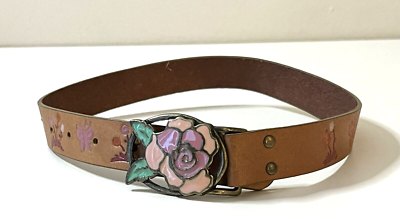 GAP Women’s Leather Tooled Belt Brown S Gap - Women main image 3