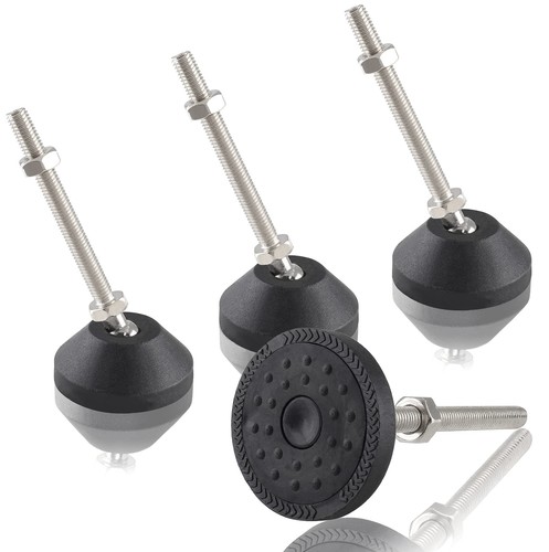 4 Pcs Adjustable Leveling Feet Furniture Levelers M8 Thread Size - Picture 2 of 7