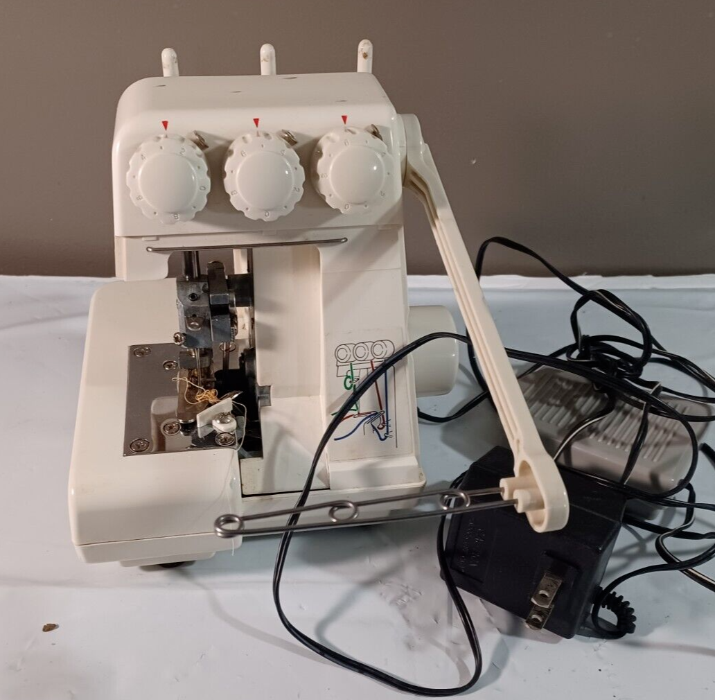 Vintage Singer Tiny Serger Electric Overedging Mini Sewing Machine