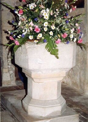 Foto 6x4 St Mary, Swaffham Prior - Schrift Werbung Ende um 1993