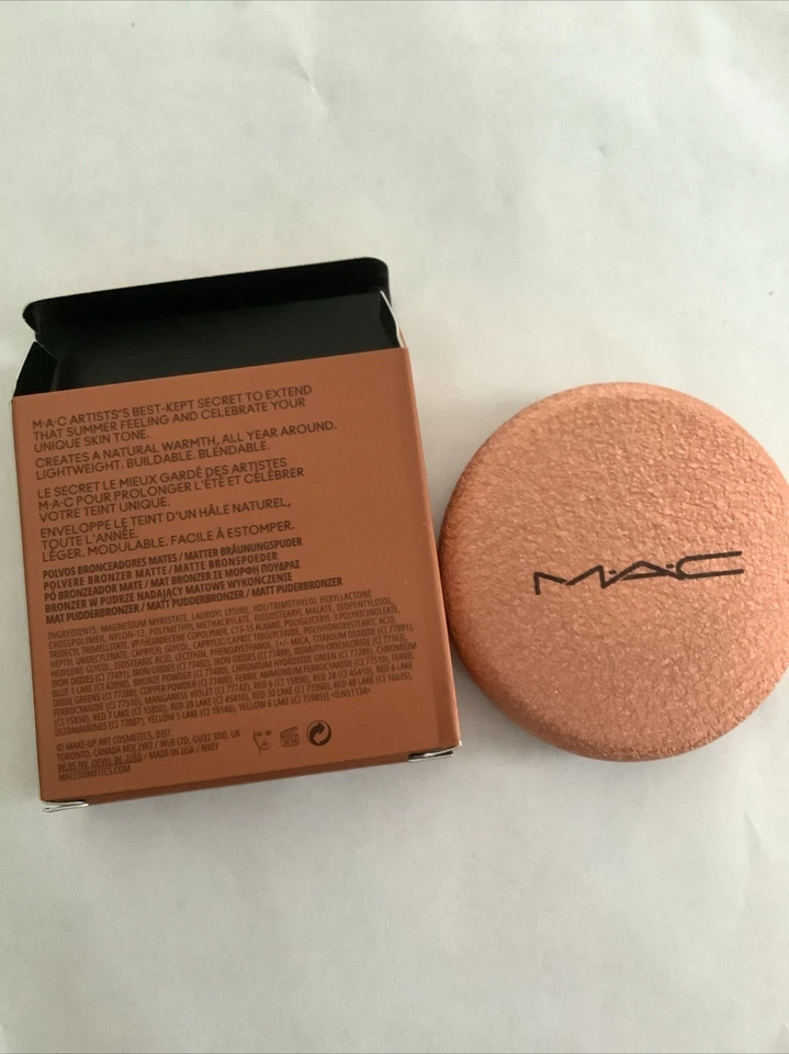 mac skinfinish sunstruck radiant matte bronzer light 0.28 Oz. NIB - Image 4 of 4