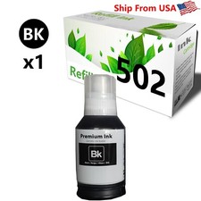  1-Pack Black 502 Ink Refill Bottles for ET-2700 2750 Printer