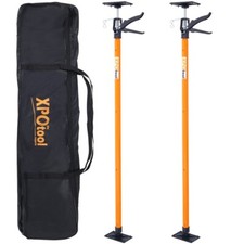 2 Pack Drywall Support Pole Steel Telescopic 3rd Hand Support System w/carry bag
