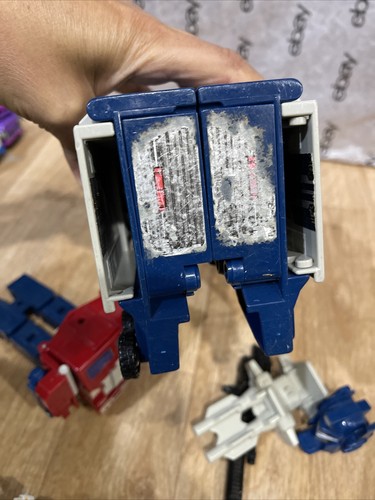Vintage Optimus Prime Transformers 1987 Powermasters G1 Hasbro Truck - Picture 6 of 8