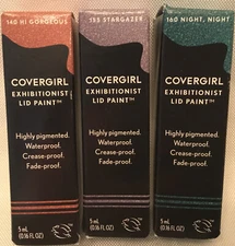 Covergirl Exhibitionist Lid Paint Variety Pack Of 3 Modern Eyeshadow