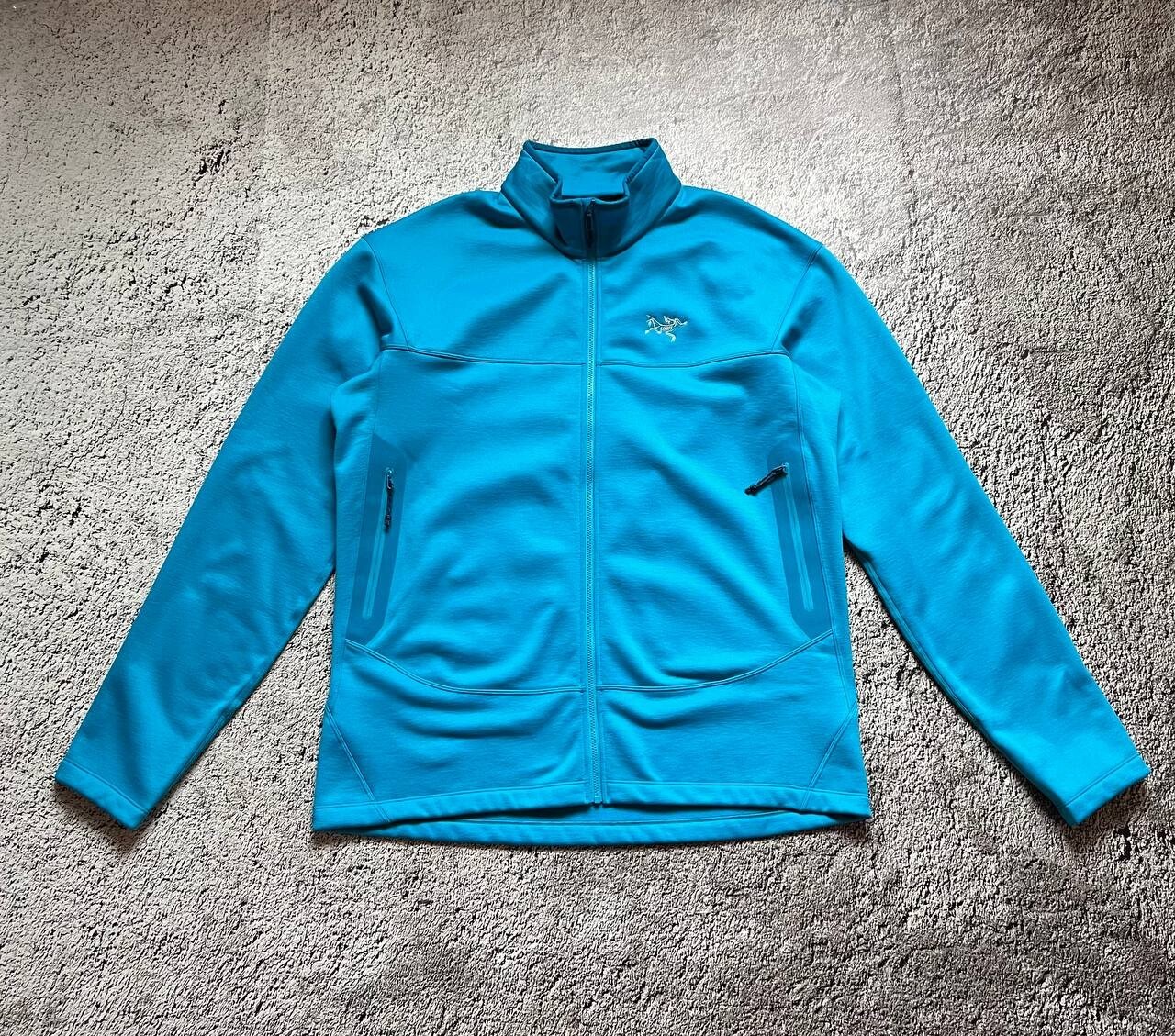 Arc'teryx Giacca Pile Elasticizzato Full Zip Turchese Taglia XL