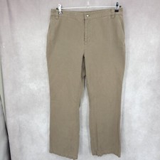 Vintage Lauren Ralph Lauren Pants Womens 14 Brown Straight Leg Cotton Chinos