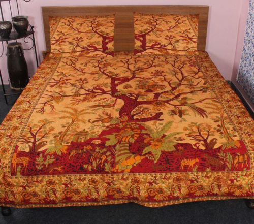 Bed Quilt Duvet Indian Tree Of life Single Double Size Doona Cover Blanket Boho - Bild 1 von 8