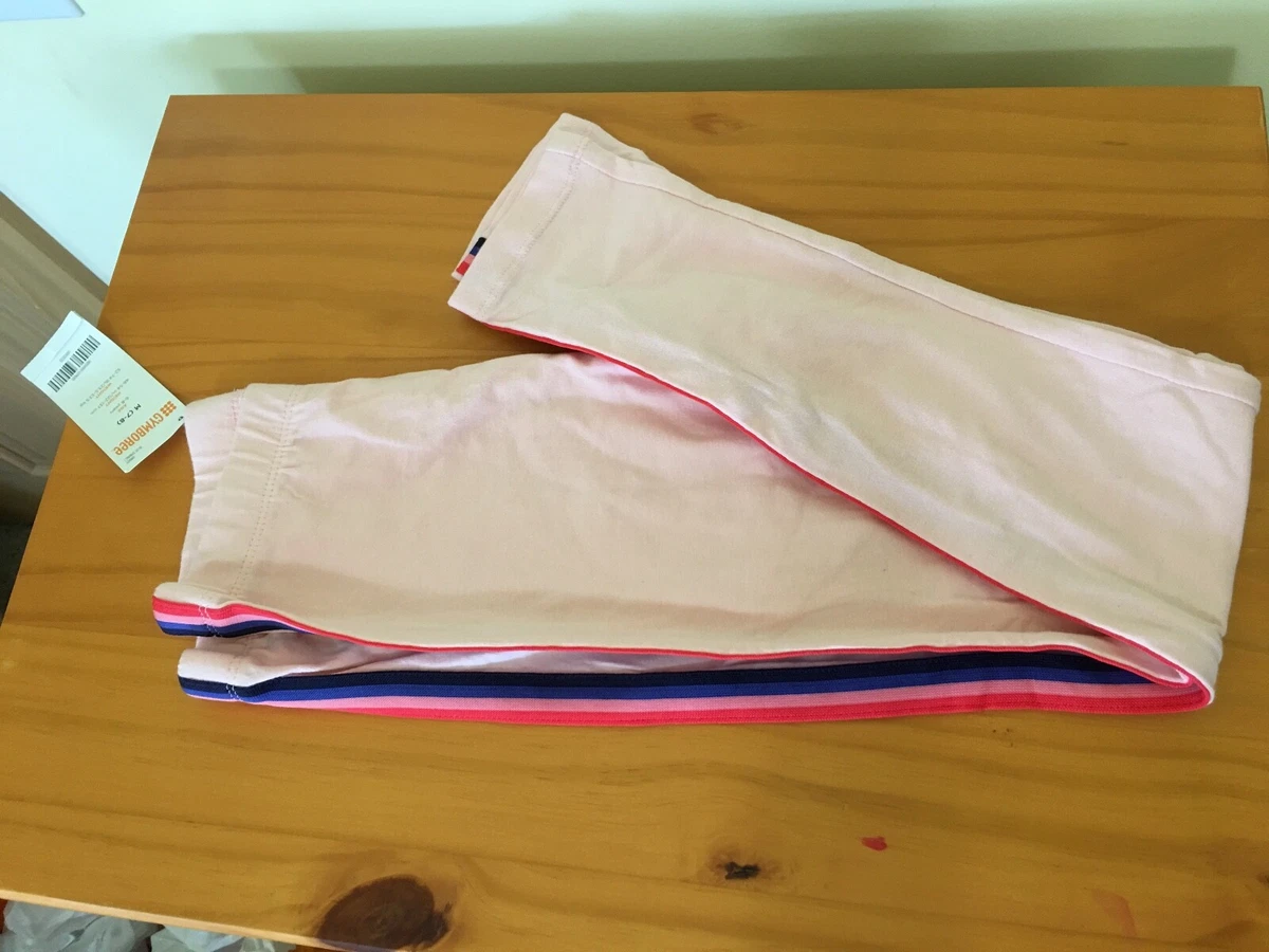 Lot De 2 Leggings Gymboree Fille Taille 10/12 – Neuf Avec étiquettes, Motifs Unis Et Rayés