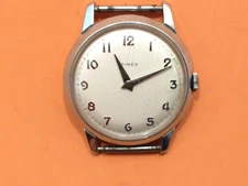 VINTAGE TIMEX WRISTWATCH 01 L06 35mm Men's HAND WIND MECHANICAL NO BAND   WORKS