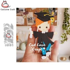 Happy Boy Graduation Metal Cutting Dies Scrapbook Die Cuts Card Making DIY Craft