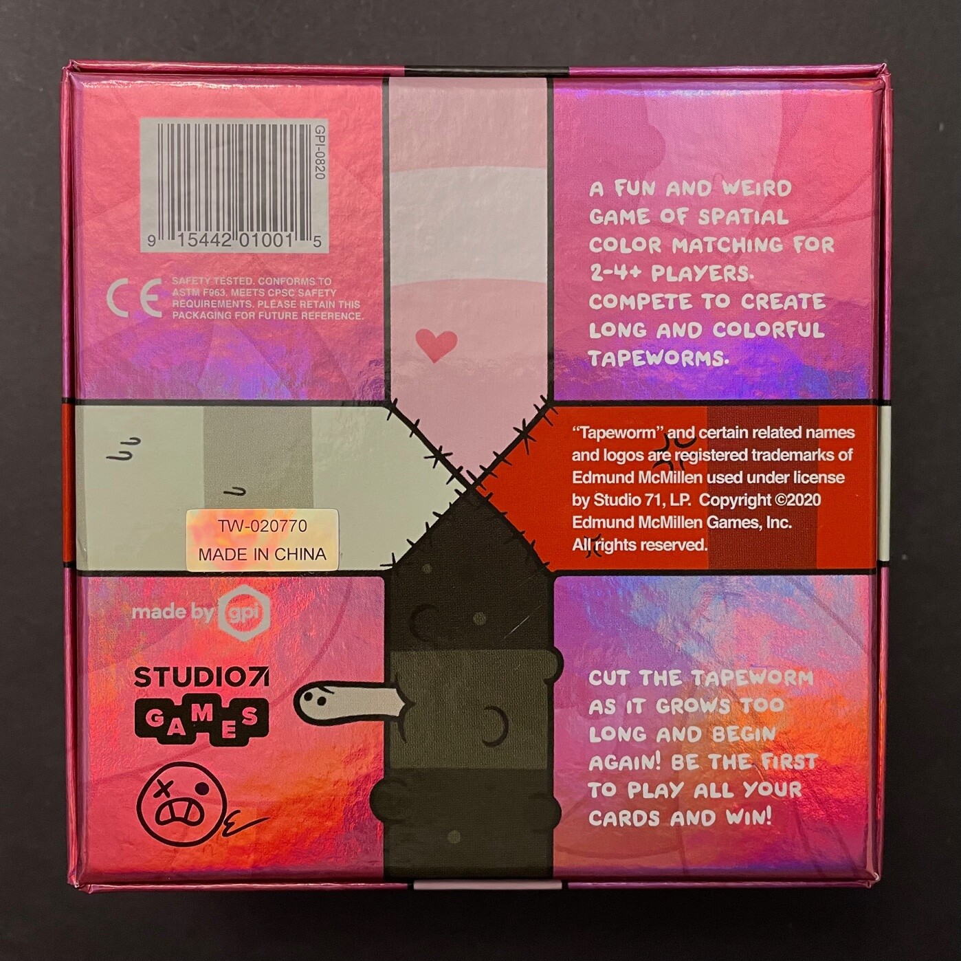 Tapeworm Board Game - Pink Box Edition - Open Box - No Four Souls Cards