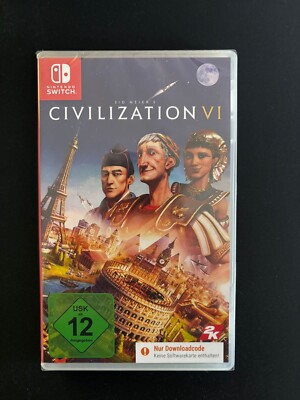 Sid Meier's Civilization VI (Nintendo Switch, 2018) NEU und OVP  Downloadcode