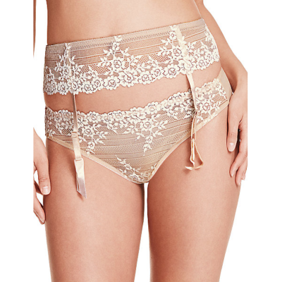WACOAL EMBRACE LACE MAHOGANY ROSE GARTER BELT SIZE XS / 8 BNWT | eBay