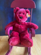 Rare! Cranberry Ty teddy the beanie baby 15 inch large beanie baby 