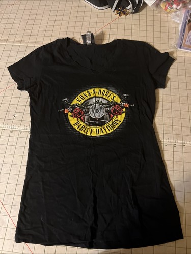 Harley Davidson Damen groß schwarz ziehen große Pistolen N Roses Indianapolis IN