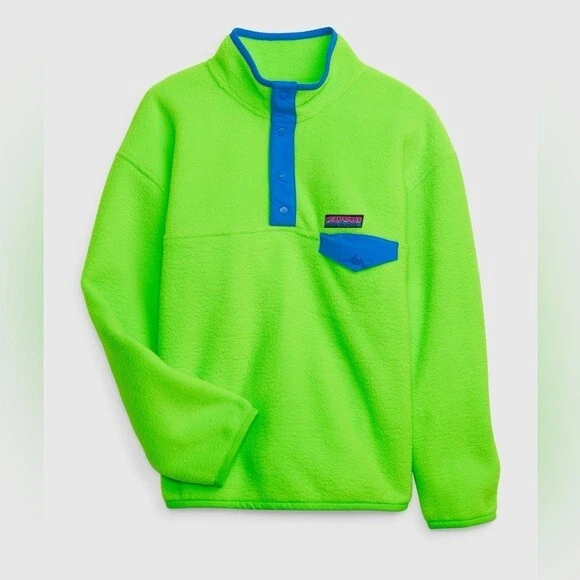 gap arctic fleece mockneck pullover