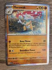 Marowak Pokemon Scarlet & Violet 151 English 105/165 Rare Reverse Holo NP