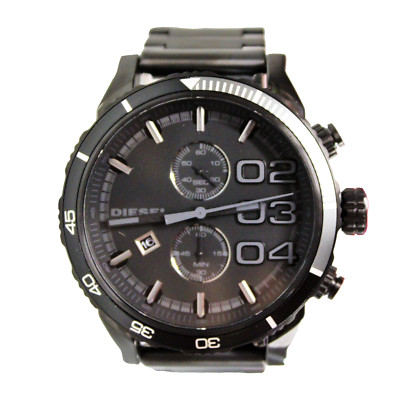 New Diesel DZ4326 Double Dawn 10-Bar Multifunction, Date Black Band Men Watch