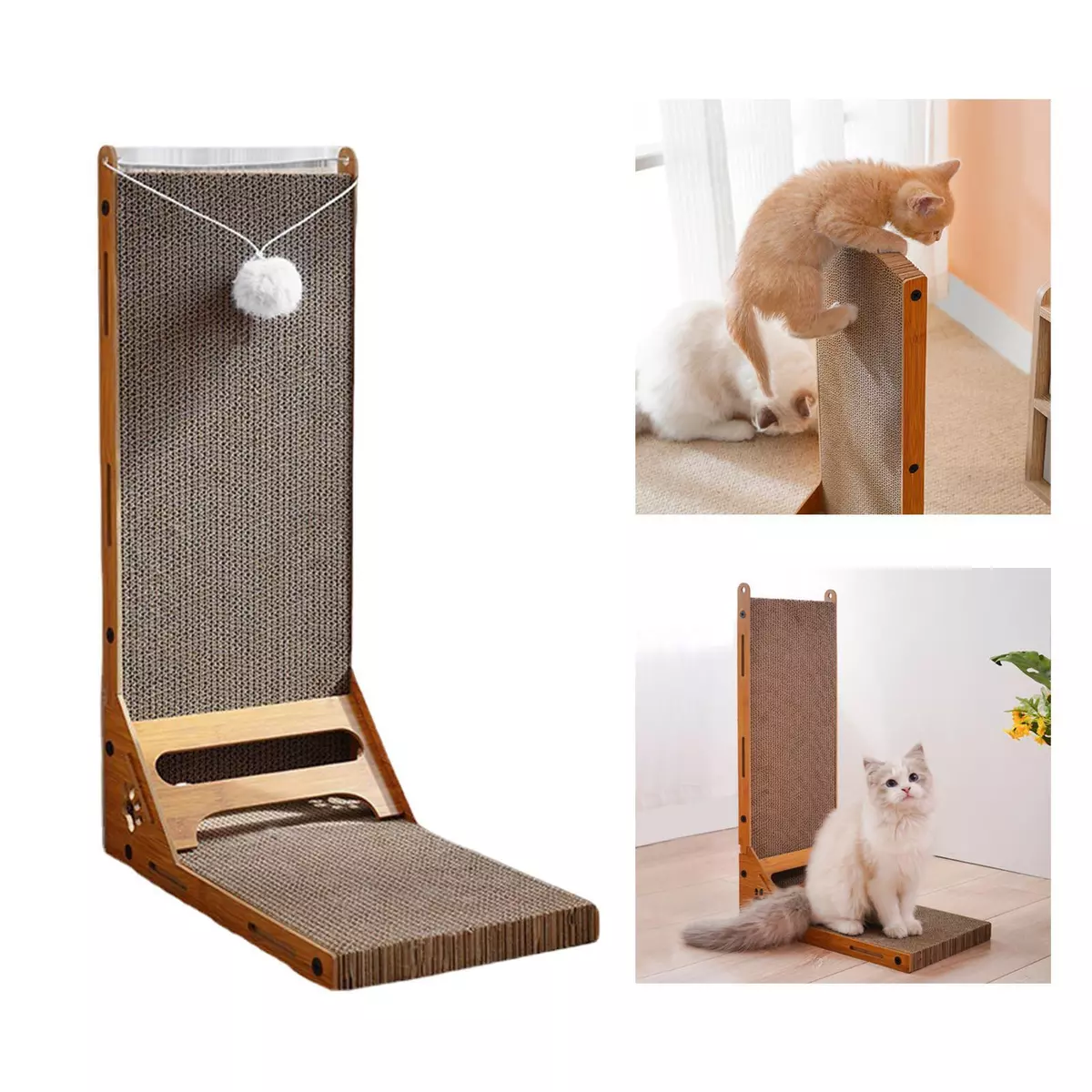 Scratching post cardboard top