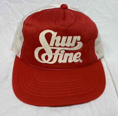 Vintage 80s Shur Fine Foam Mesh SnapBack Trucker Farmer Hat Young An