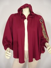 HARRY POTTER HOGWARTS OPEN FRONT BAT SLEEVE HOOD PONCHO CAPE CARDIGAN WOMEN'S XS