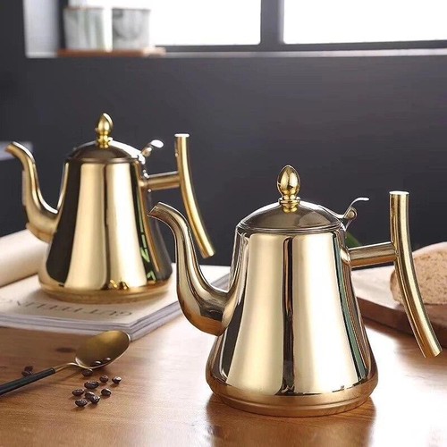 Pentola da tè in acciaio inox 1000/1500 ml multicolore moderna con infusore facile da riempire - Foto 15 di 28