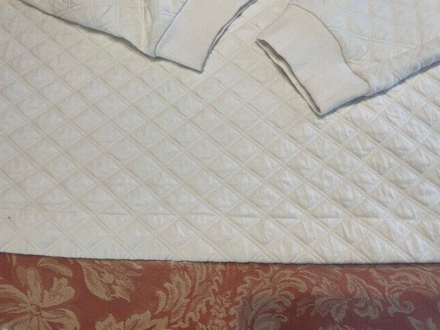 JOYSPUN WHITE PULLOVER DIAMOND PATTERN SWEATSHIRT… - image 5