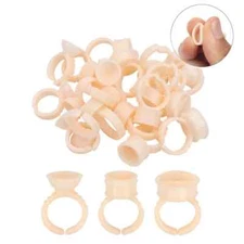 Tattoo Ink Cup 100pcs Soft Silicone Caps Pigment Container Ring For Microblading