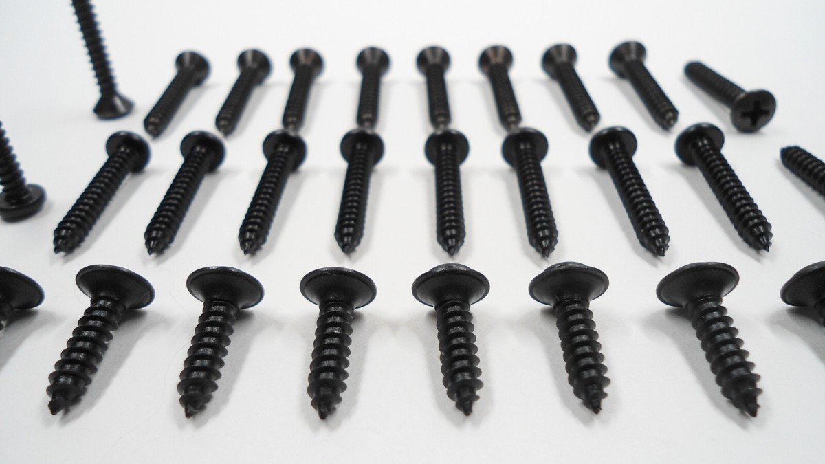 30 Pack Ford Screws Set Of 30 Black Interior Screws For Ford Cars/Trucks - Fits F-150, Mustang, Bronco, Galaxie, Etc. Set Of 30 Black Screws F-150 Mustang Bronco Truck Interior - Foto 9