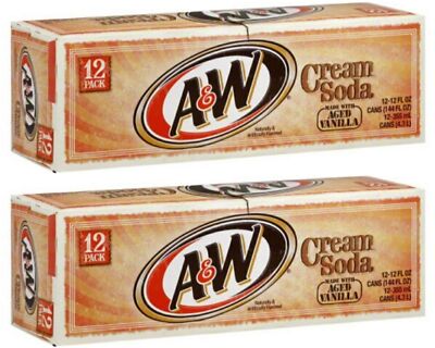 A&W Cream Soda 12 Oz (Pack of 12)