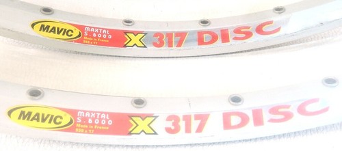 2 Rims Mountain Bike 26 " MAVIC X 317 Disc Double Walled 36 Holes New - Photo 2 sur 3