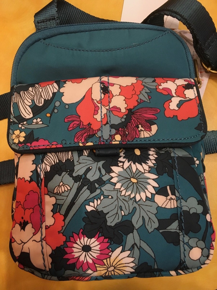 SAKROOTS Wynnie Mini Flap Crossbody TEAL FLOWER POWER 108061  display picture 2