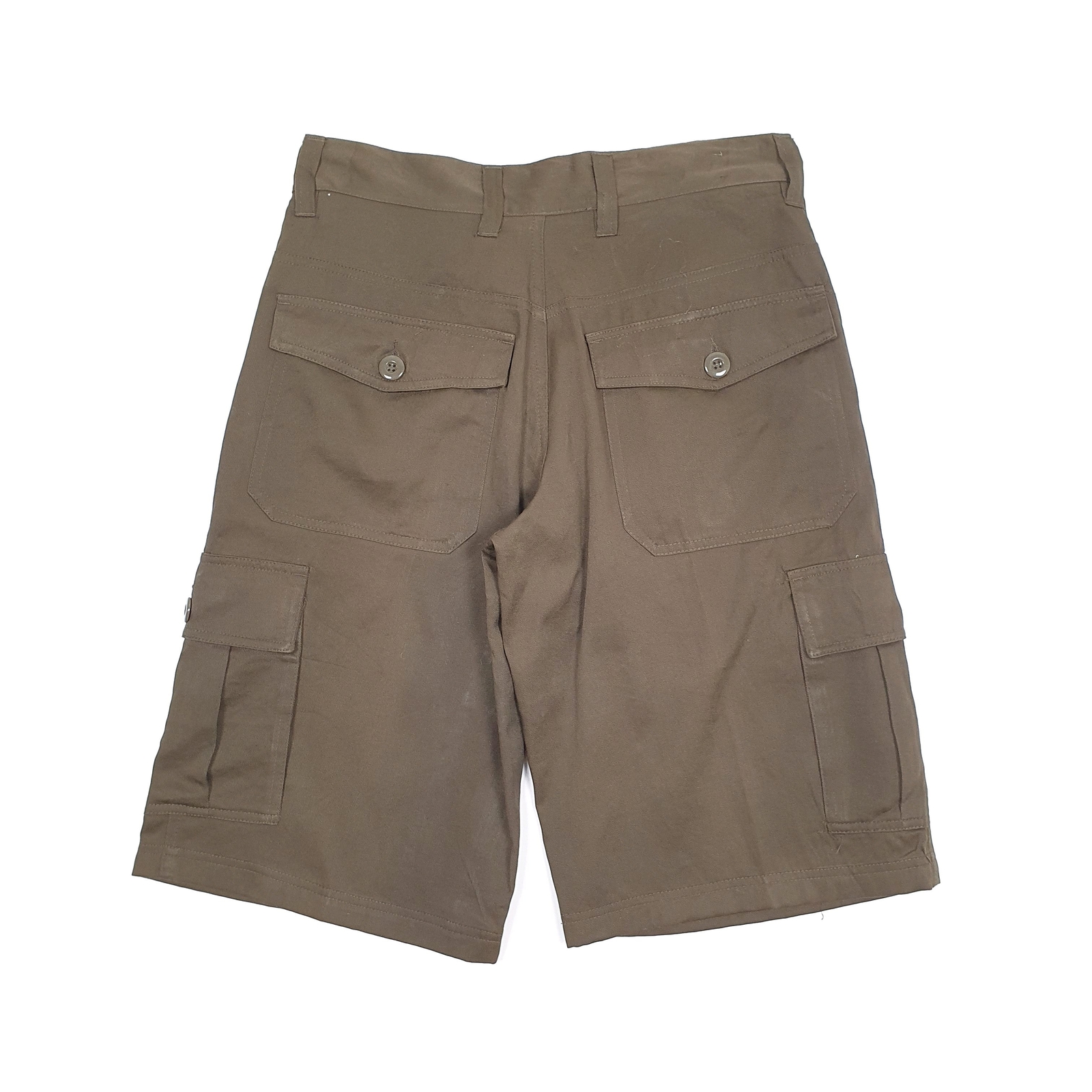 BURNSIDE Khaki Cargo Workwear Cotton Shorts Mens W30 image 2