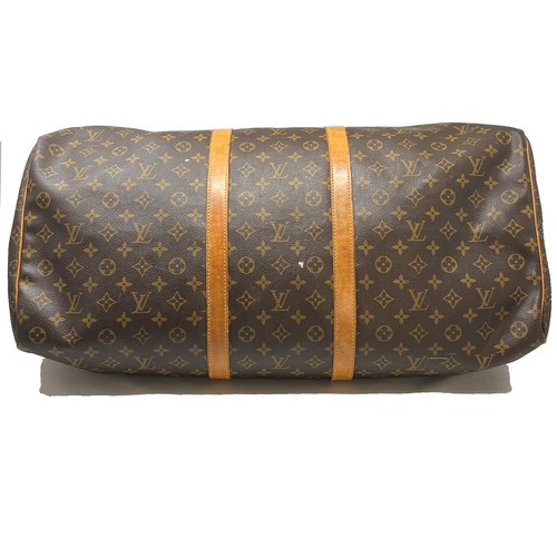 Louis Vuitton Keepall 55 Monogram Canvas Leather Duffel Bag - Picture 5 of 12