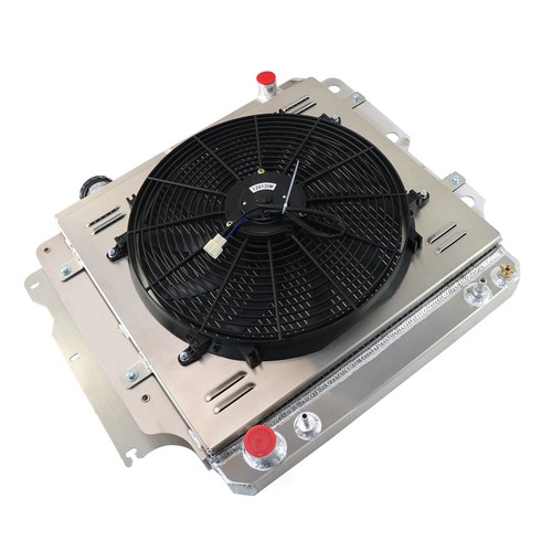 3 Row Aluminum Radiator Shroud Fan For 1987-2006 Jeep Wrangler TJ YJ 4.0L l4 l6 - Picture 7 of 17