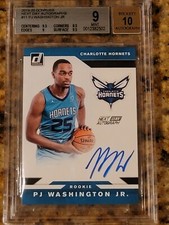 2019-20 Panini Donruss PJ Washington Next Day Rookie On Card Autograph BGS 9